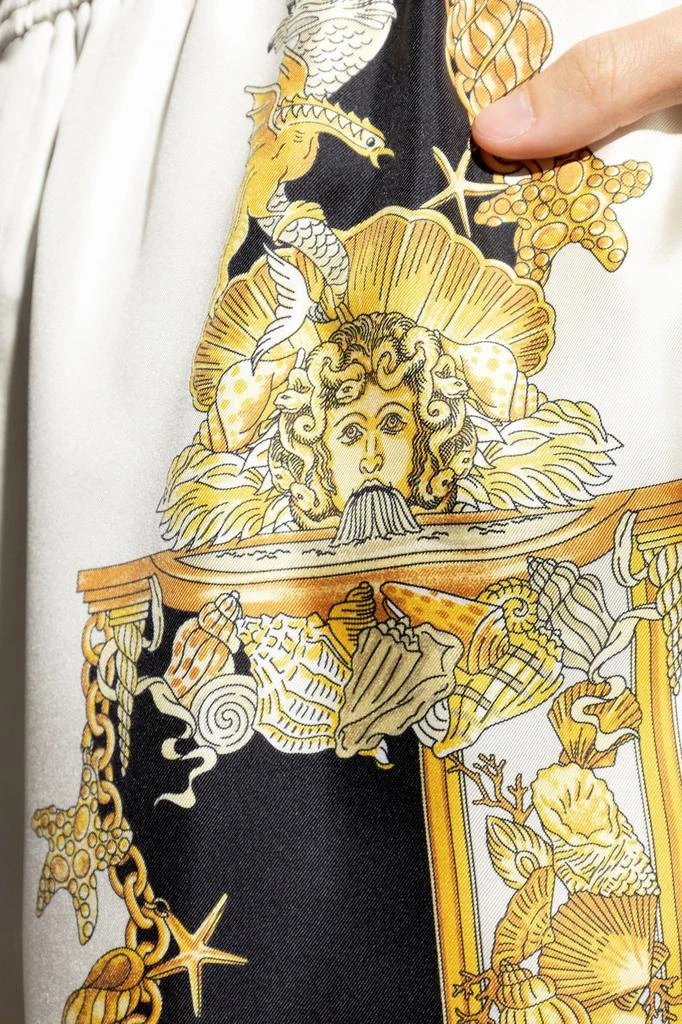 Versace Versace Coral Theatre Printed Elastic-Waist Shorts 3