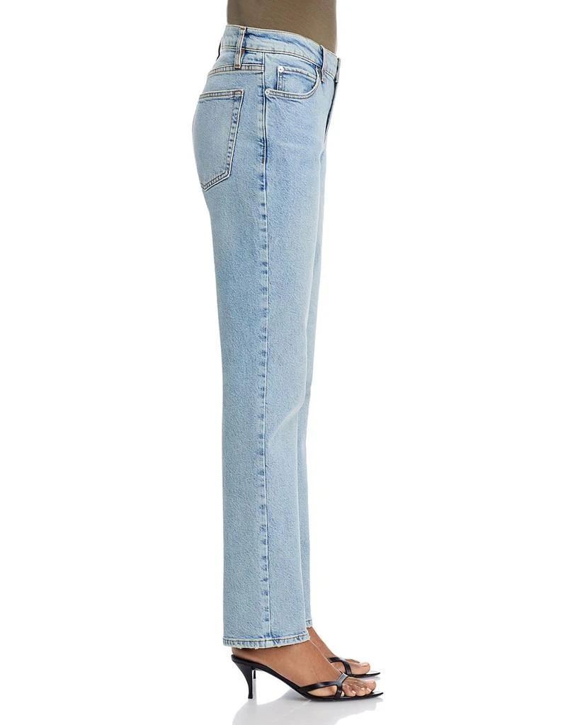 FRAME The Borrowed High Rise Ankle Slim Straight Jeans in Dolly 4