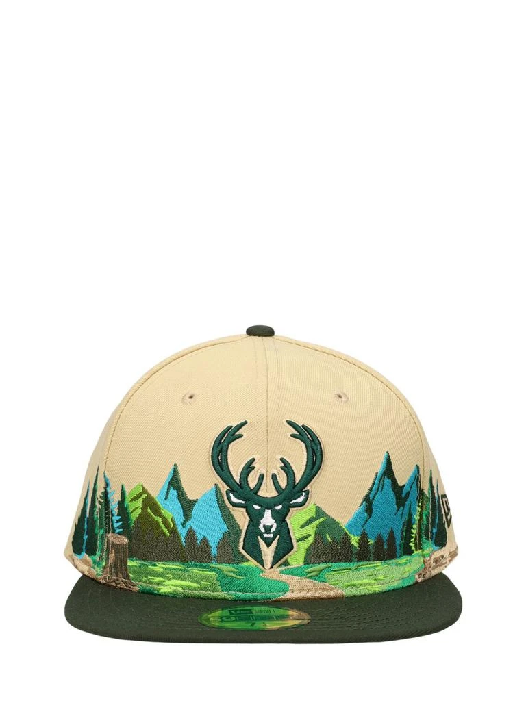 New Era Landscape Milwaukee Bucks Cap 1