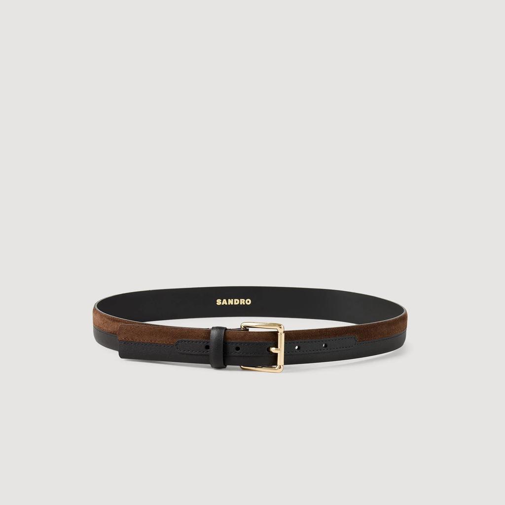 Sandro Two-tone leather belt