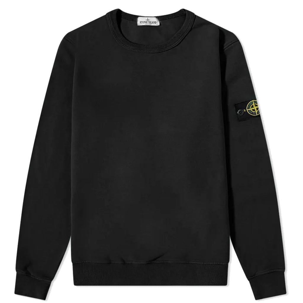 Stone Island Black Crewneck Sweatshirt