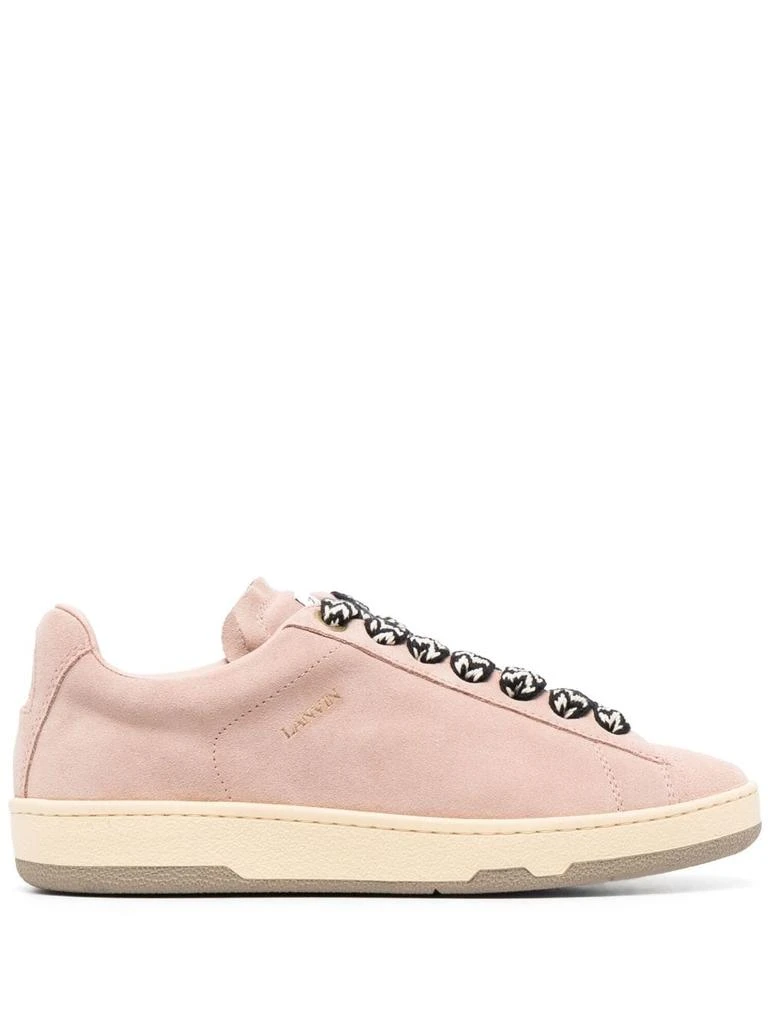 Lanvin Lite Curb Suede Sneakers