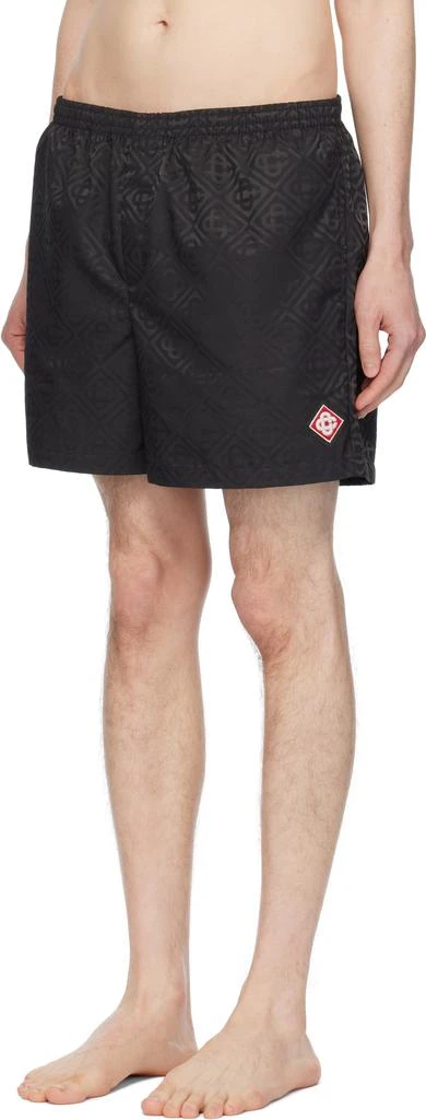 Casablanca Black Jacquard Swim Shorts 4