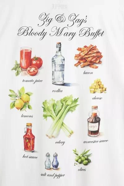Urban Outfitters Bloody Mary Buffet Graphic Tee 3