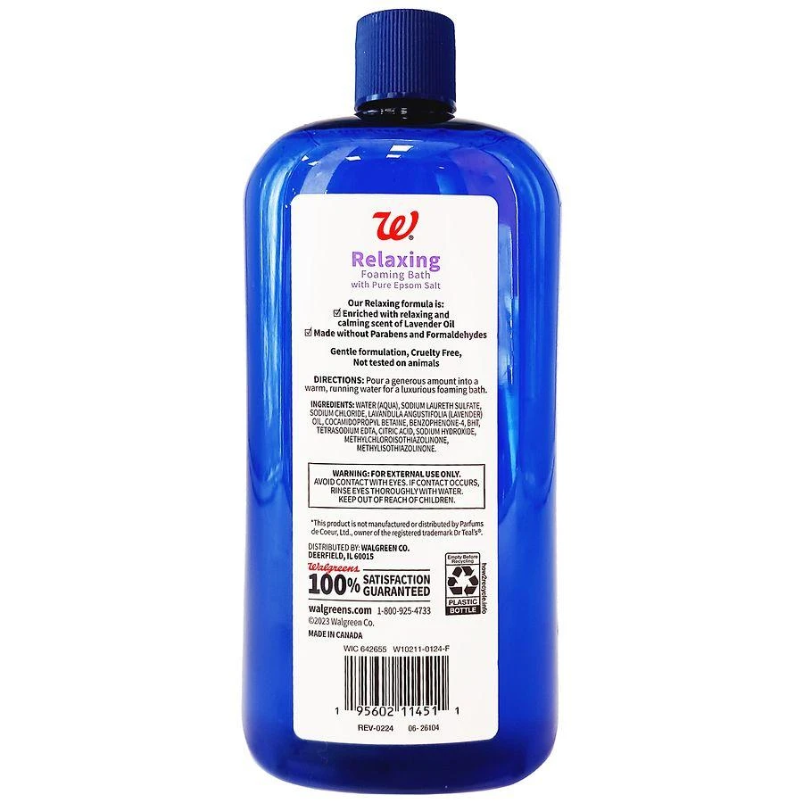 Walgreens Foaming Bath Lavender 2