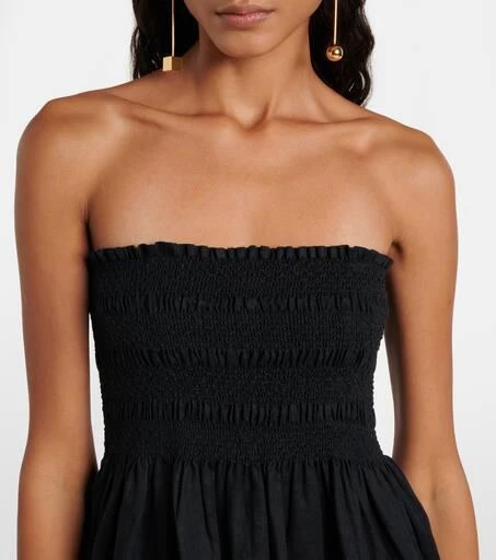 Heidi Klein La Bocana shirred linen midi dress 4