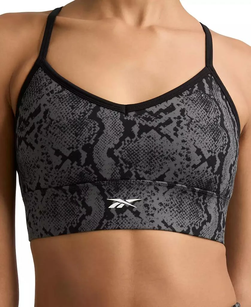 Reebok Women's ID Train Snake-Print Racerback Bra 3