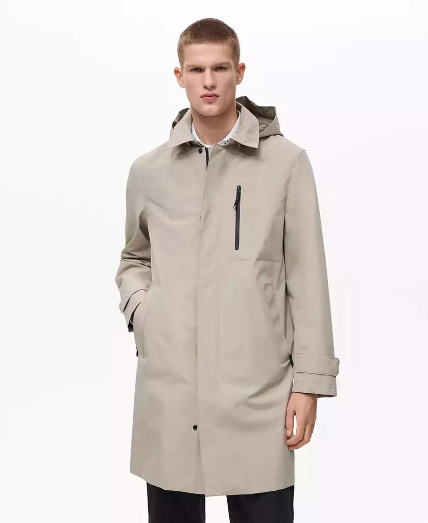 Mango Men's COOLMAX Technology Waterproof Parka 1