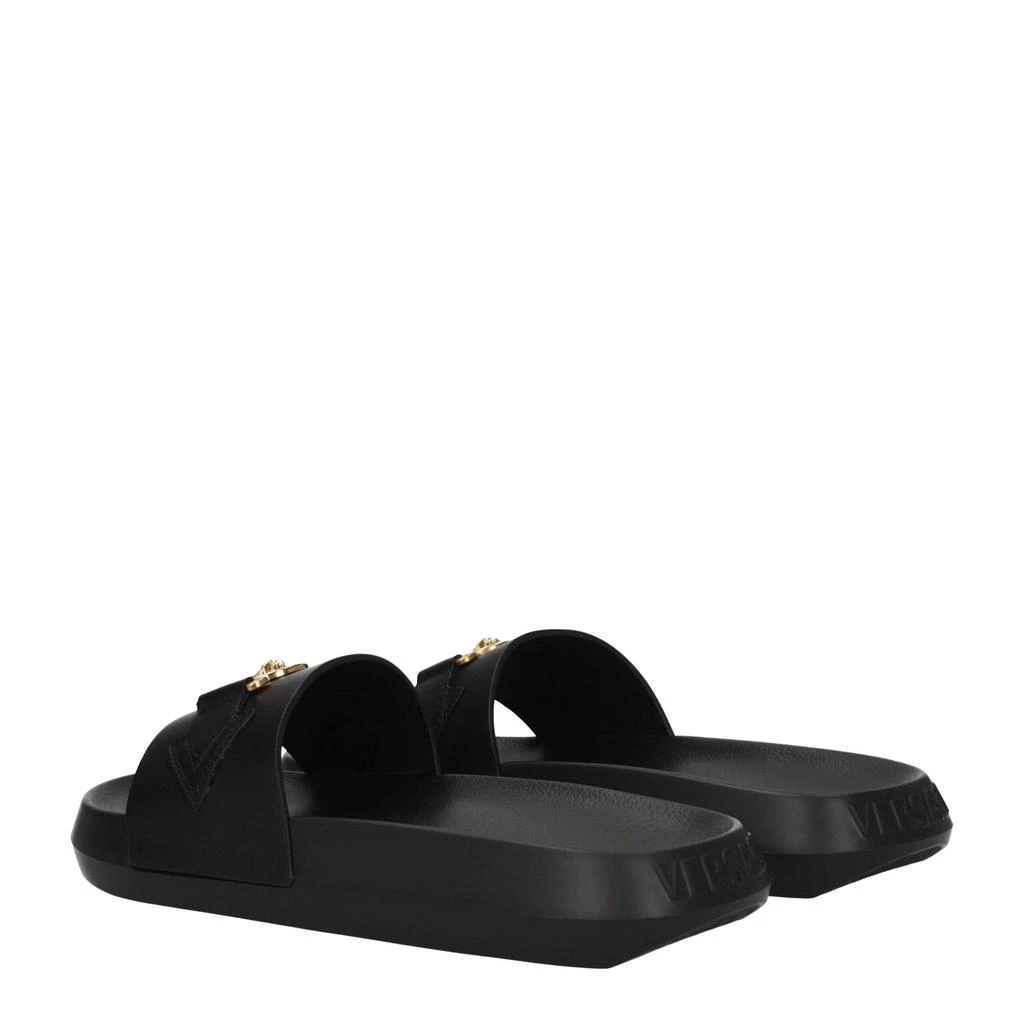Versace Versace Black Leather Slipper 4
