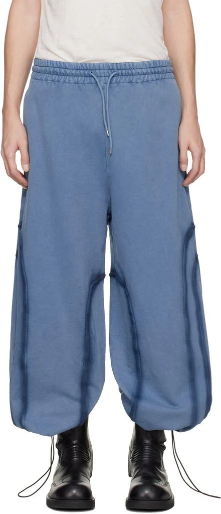 AVAVAV Blue Relaxed Drawstring Lounge Pants 1