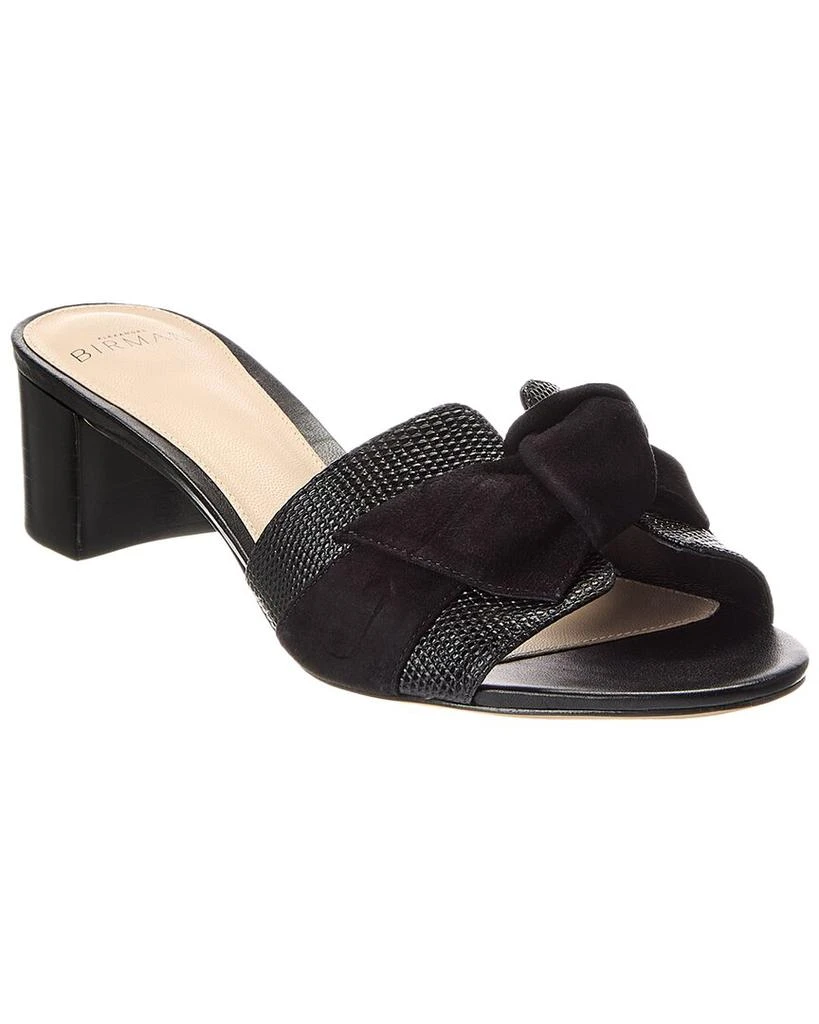 Maxi Clarita Block 45 Embossed Leather Suede Sandal – On Sale