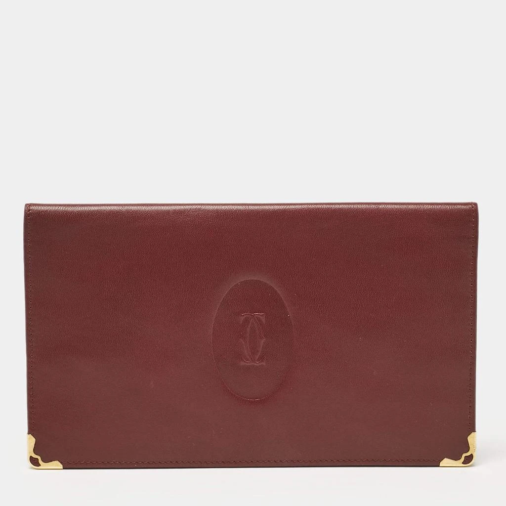 Cartier Cartier Burgundy Leather Must de Cartier Bifold Long Wallet 1
