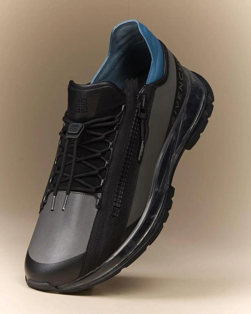 Givenchy Men's Spectre Leather Zip Runner Sneakers 2
