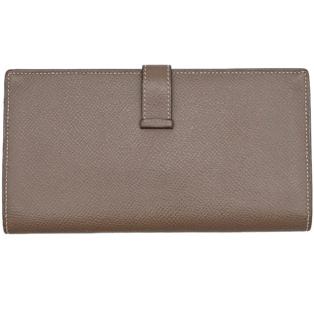 Hermes Etoupe Epsom Leather Long Wallet (Bi-Fold) (Pre-Owned) 2