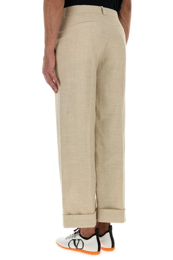 Valentino Beige linen blend pant 4