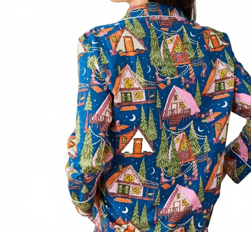 Printfresh Long Pajama Set In Bonfire Stories 4