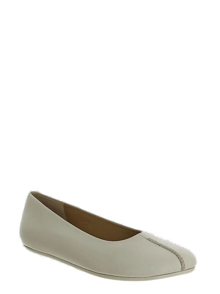 MM6 MM6 Maison Margiela Stitch-Out Asymmetric Toe Ballerina Shoes 2