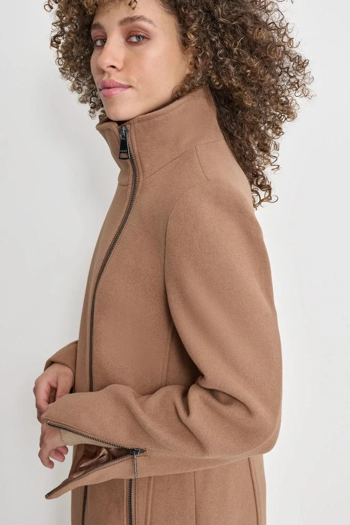 DKNY WOOL COAT WITH ZIPPER DETAIL 5