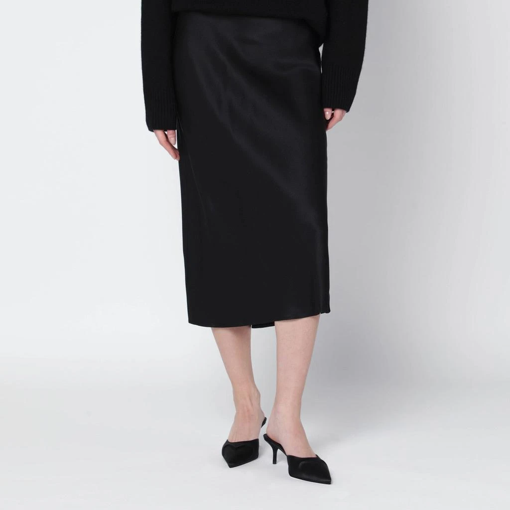 anine bing black silk dress Anine Bing Laurel Dress