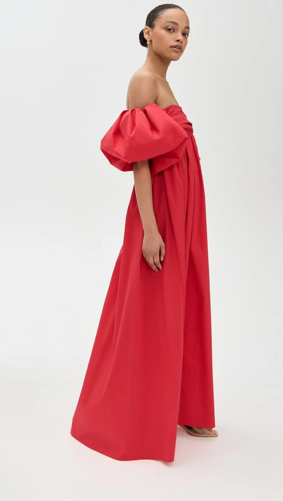 CAROLINE CONSTAS Emilia Ruched Empire Maxi Dress 3
