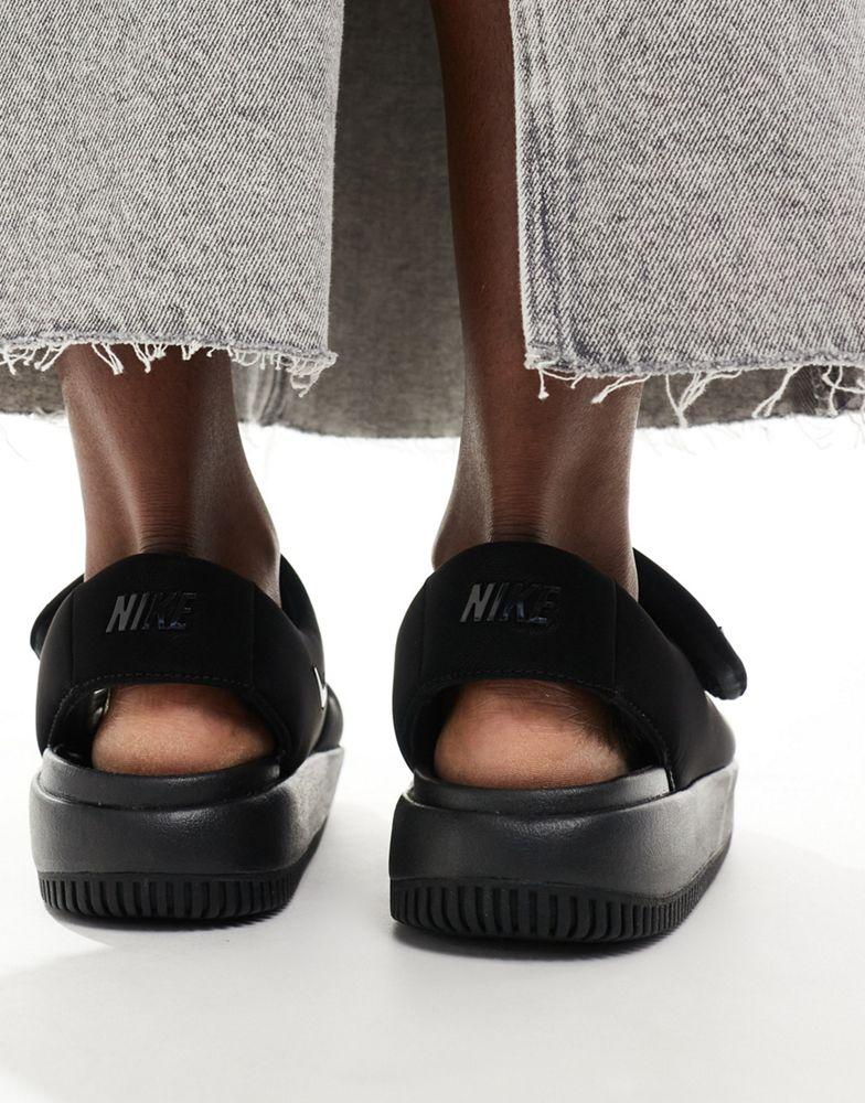 Shop Nike Calm sandals in black on Sale at BeyondStyle – Get