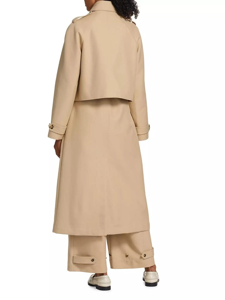 Rosetta Getty 2-In-1 Cotton Double-Layered Trench Coat 5