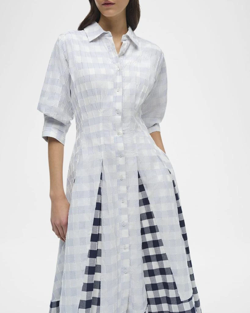 SIMKHAI Jazz Pintuck Midi Dress 6