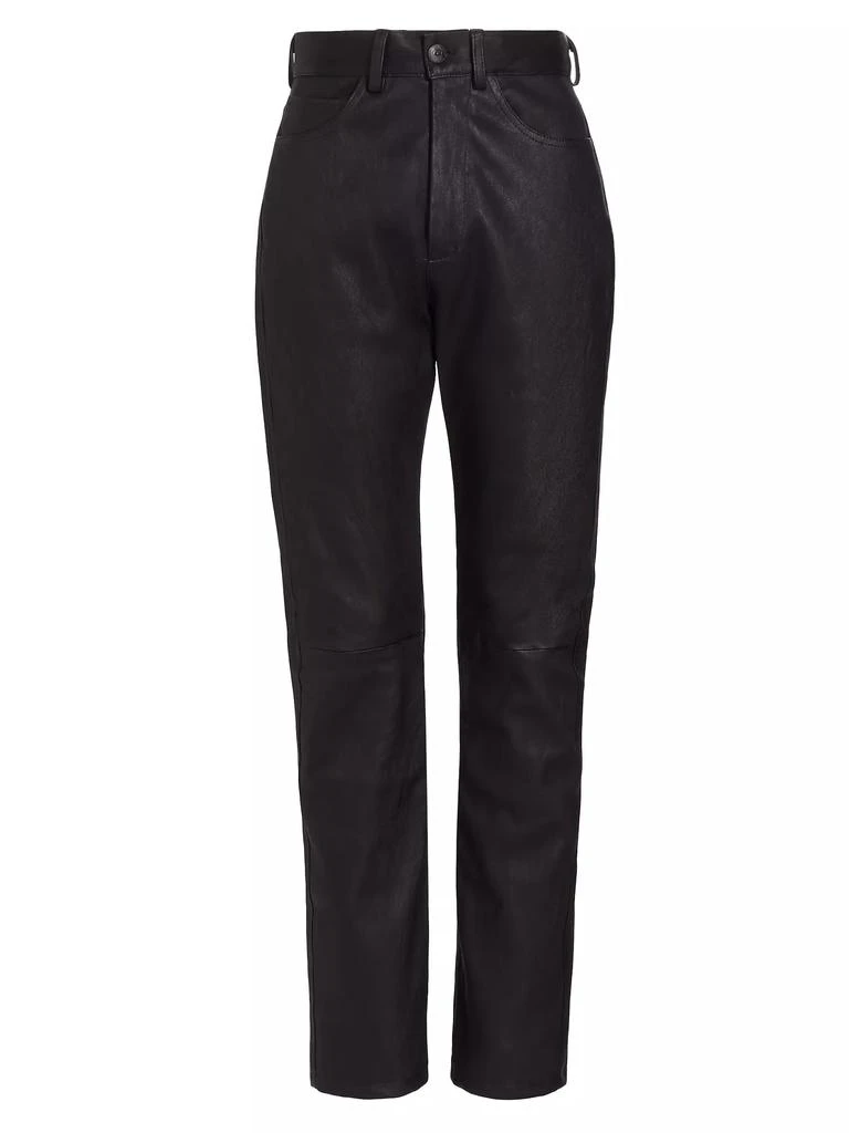 3x1 Maddie High-Rise Leather Pants 1