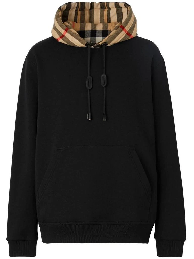 Burberry Burberry Check Hoodie 1
