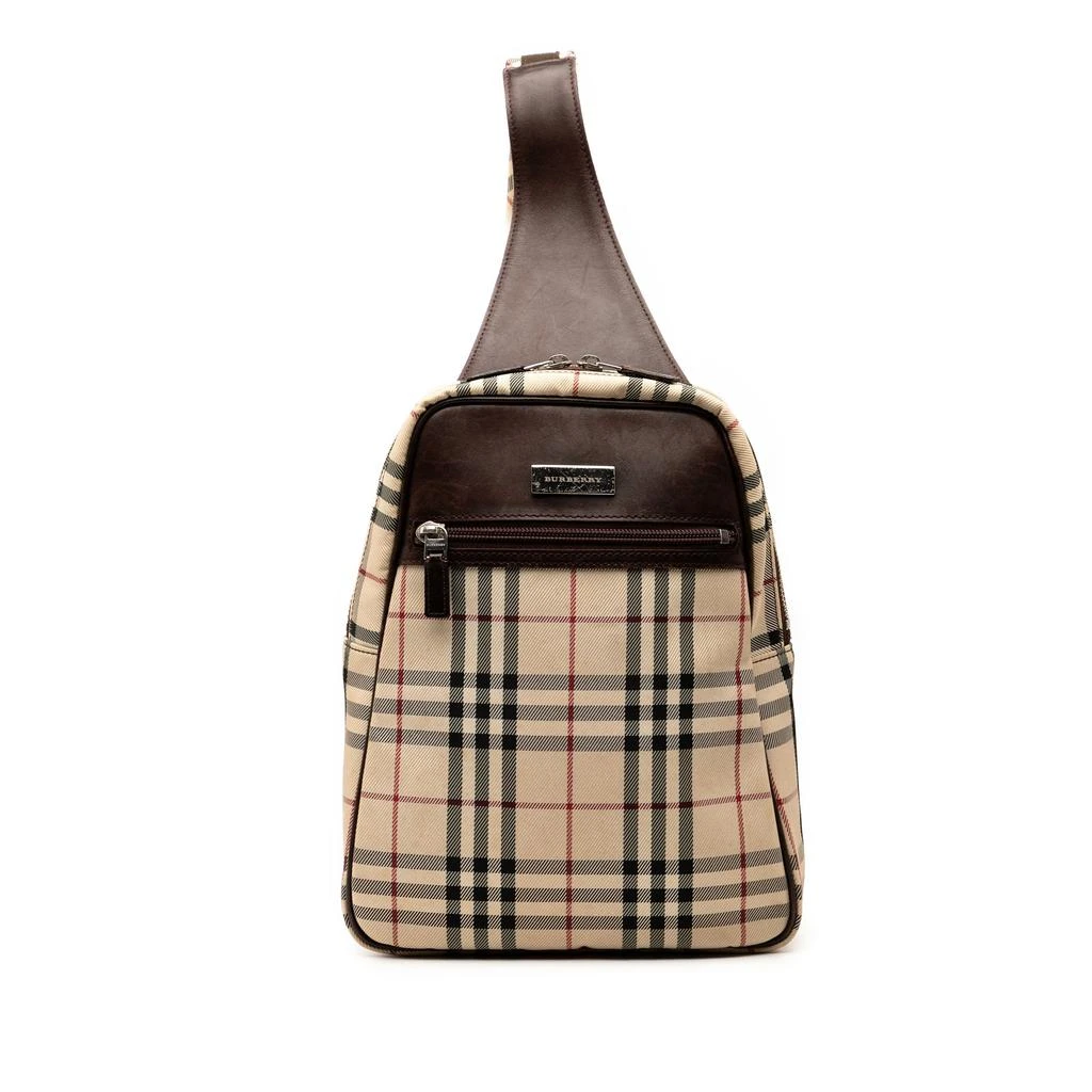 Burberry House Check Canvas Sling Backpack