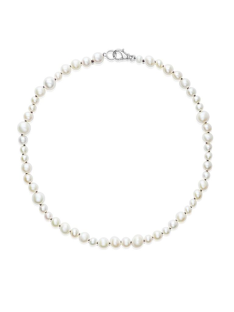 Sheryl Lowe Round Cultured Pearl Knotted Necklace