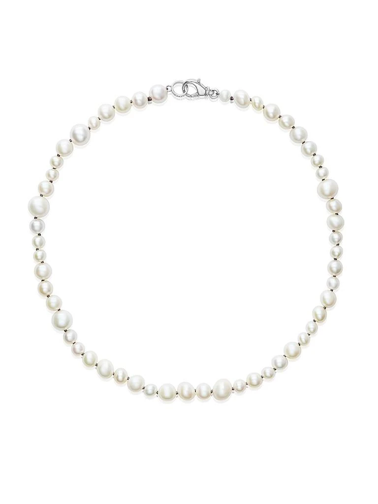 Sheryl Lowe Round Cultured Pearl Knotted Necklace 1
