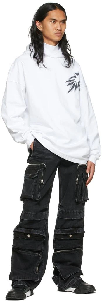 We11done White Cotton Hoodie 4