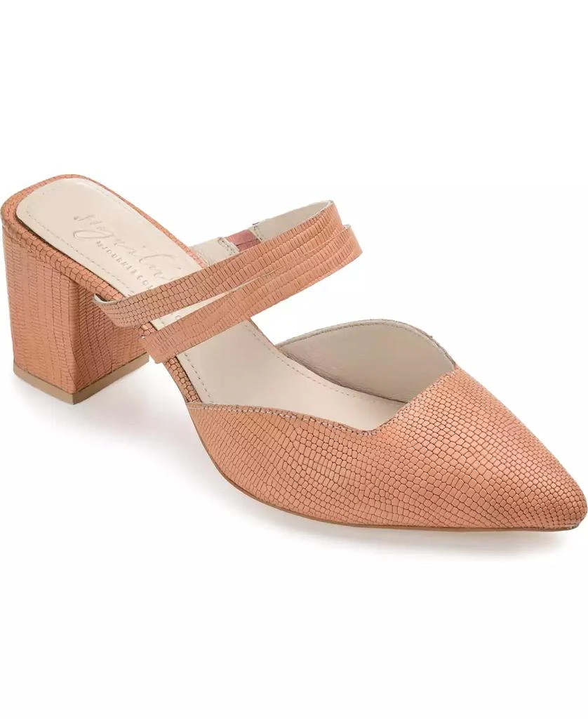 Journee Signature Women's Kaitlynn Block Heel Slip On Pumps 1