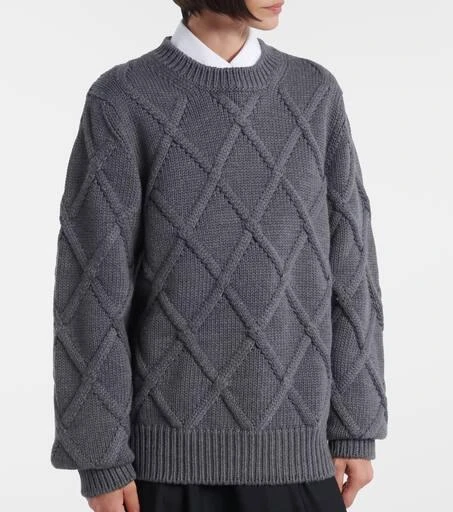 Jil Sander Cable-knit virgin wool sweater 6