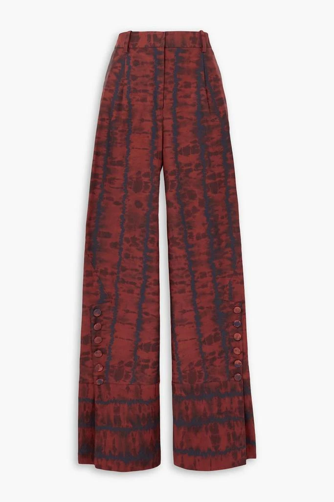 Altuzarra Hency tie-dyed cotton-blend wide-leg pants 1