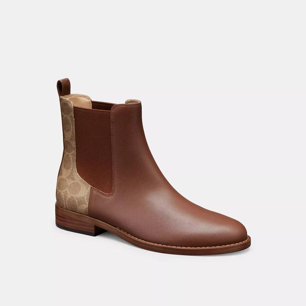 Coach Meredith Bootie In Signature Canvas 1