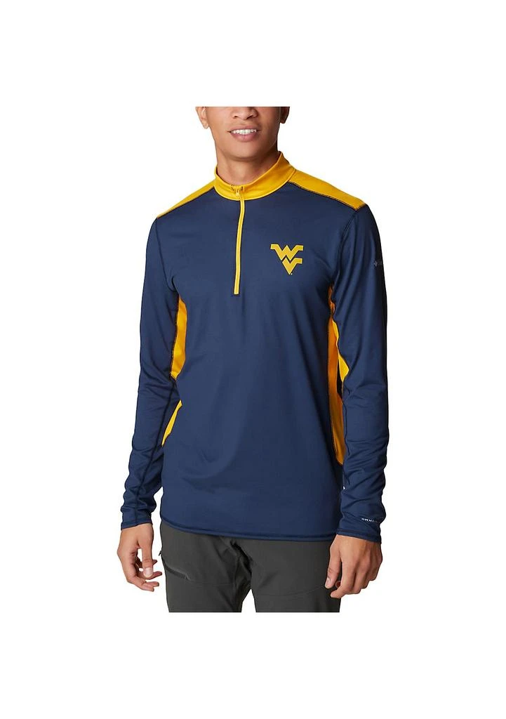 Columbia NCAA West Virginia Mountaineers Tech Trail™ Omni-Shade Quarter-Zip Top