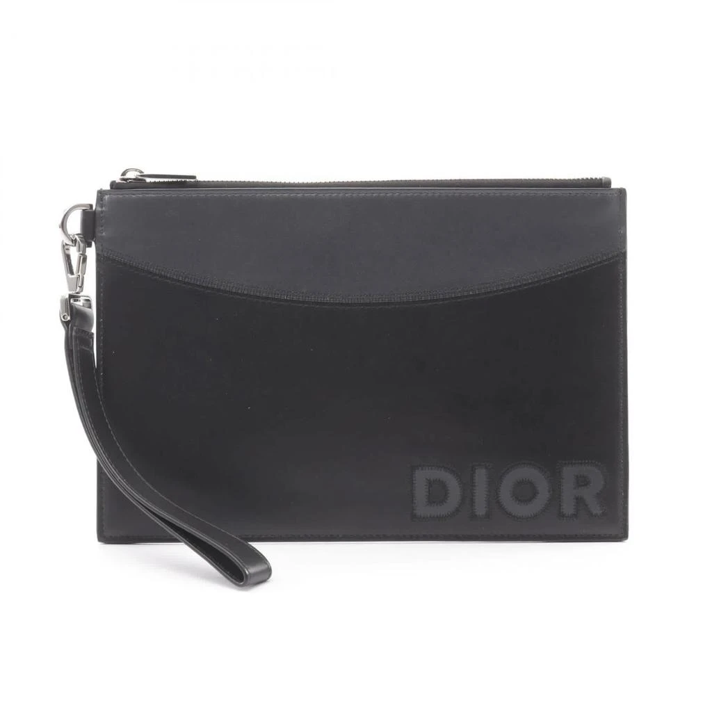 Dior Leather Clutch Bag (Pre-Owned)