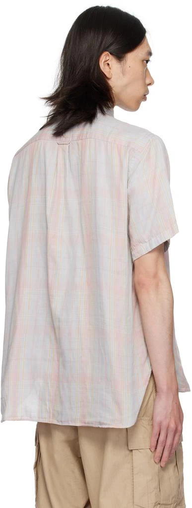 BEAMS PLUS Pink & Blue Classic Fit Shirt 3