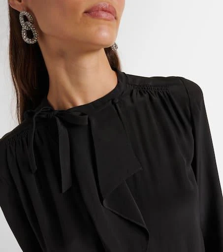 Isabel Marant Utah ruffled silk crêpe blouse 4