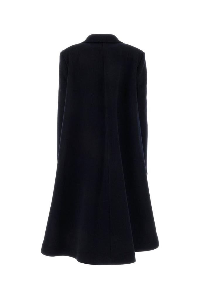 コート Bottega Veneta Midnight Blue Wool Blend Cape Coat Bottega Veneta Midnight Blue Wool Blend Cape Coat In Black