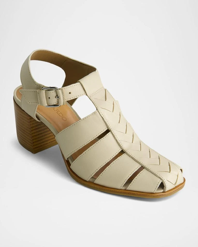Bernardo Belmont Leather Heeled Fisherman Sandals 2