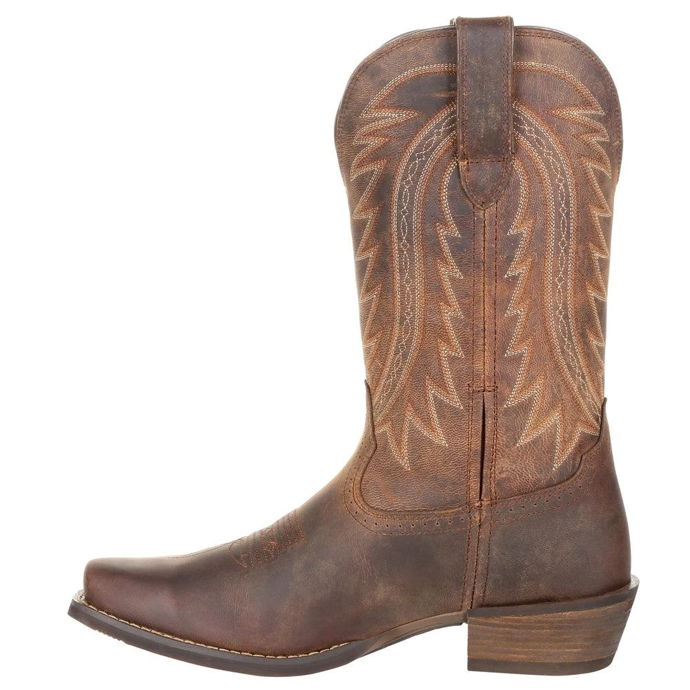 Durango Rebel Frontier Distressed Brown Square Toe Cowboy Boots 3