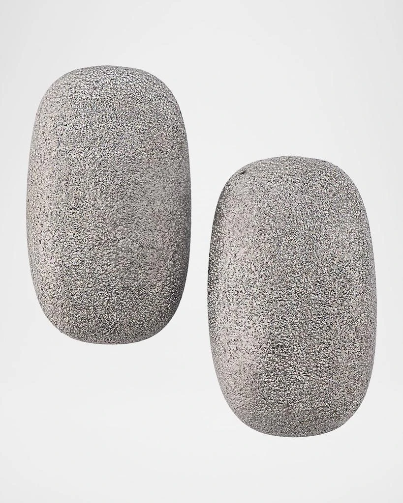 Brunello Cucinelli Sterling Silver Shimmer Earrings