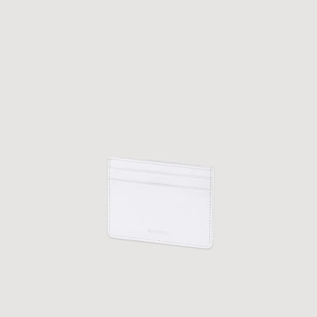Sandro Homme Porte Carte En Cuir 1