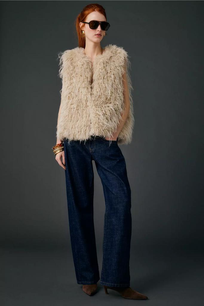Shop Kimchi Blue Nakita Oversized Faux Fur Vest on Sale at