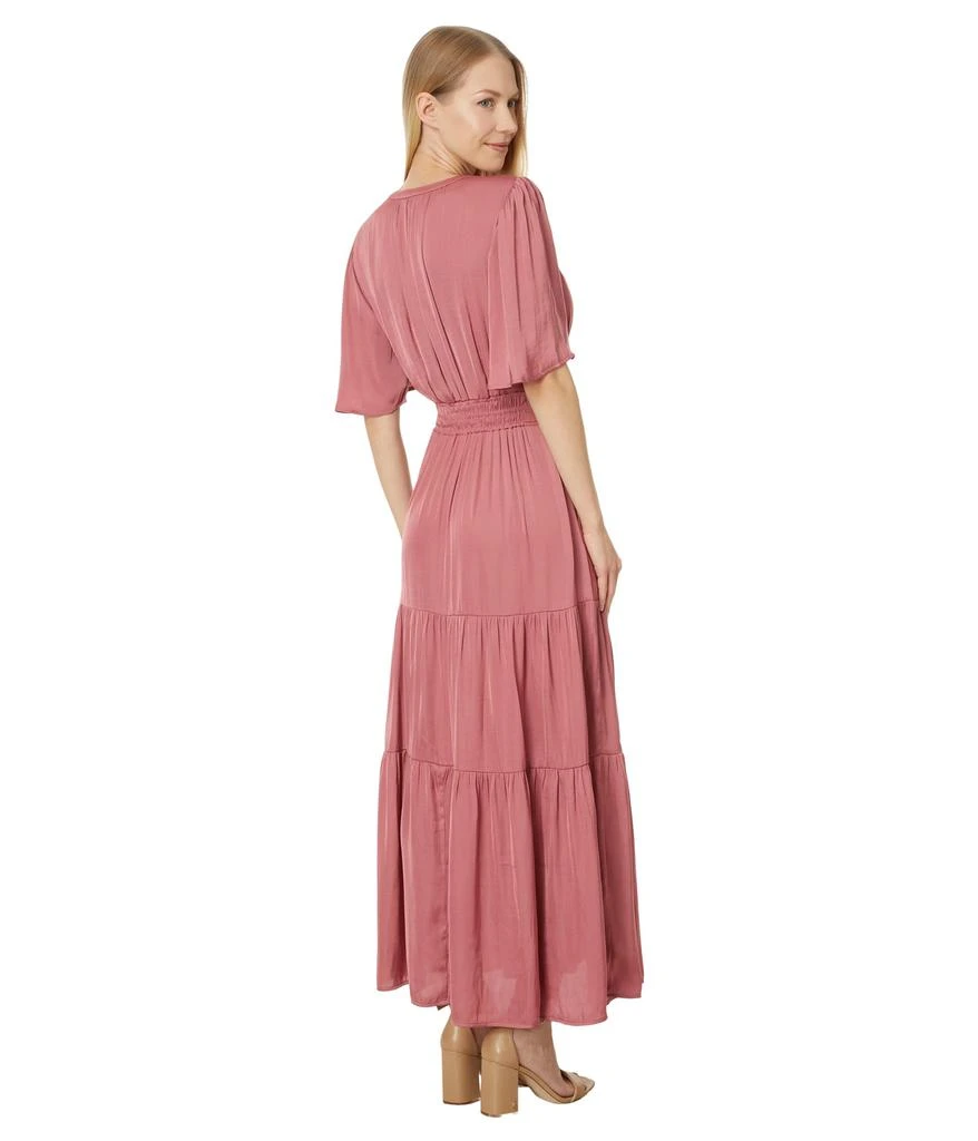 Liverpool Los Angeles Woven Maxi Dress Textured Sateen 2