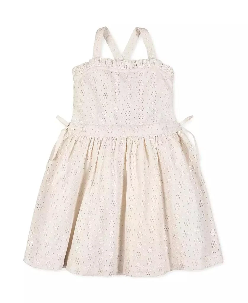 white christmas dresses Jette dress in cherry jacquard denim • Bonpoint main image 1