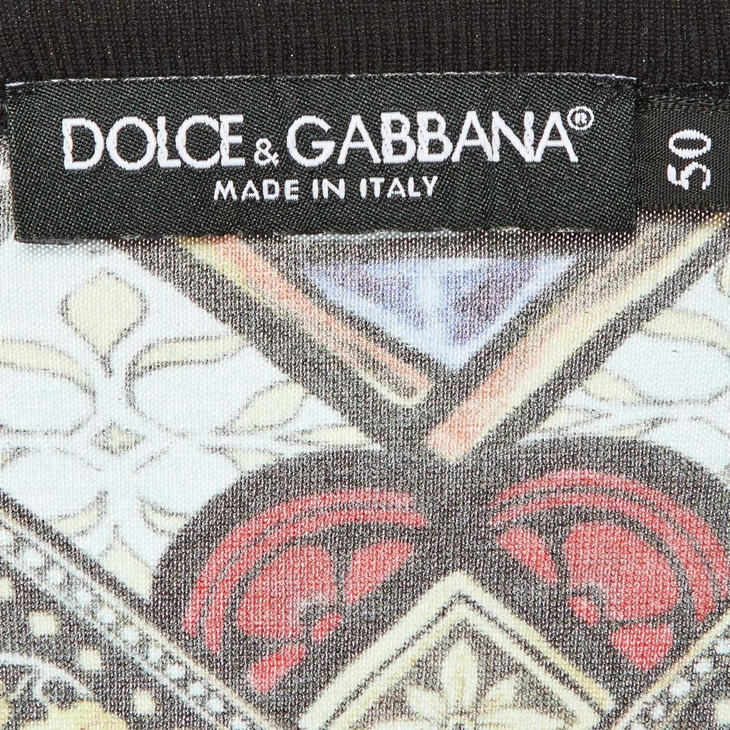 Dolce & Gabbana Dolce & Gabbana Multicolor Printed Cotton Knit T-Shirt L 4